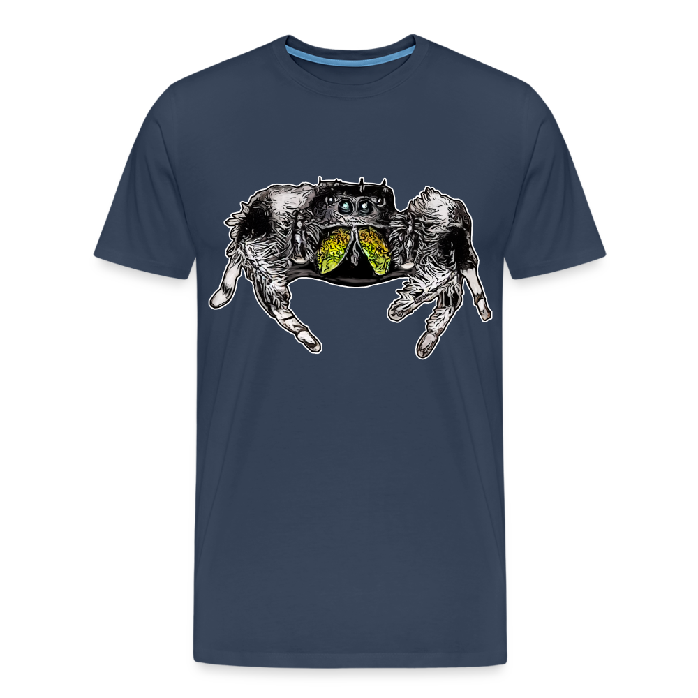 Männer Basic T-Shirt Phidippus regius Rastafari male - Navy