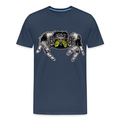 Männer Basic T-Shirt Phidippus regius Rastafari male - Navy