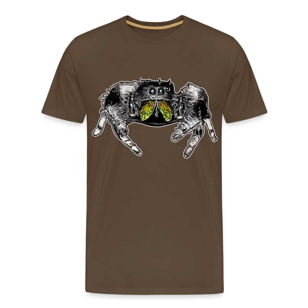 Männer Basic T-Shirt Phidippus regius Rastafari male - Edelbraun