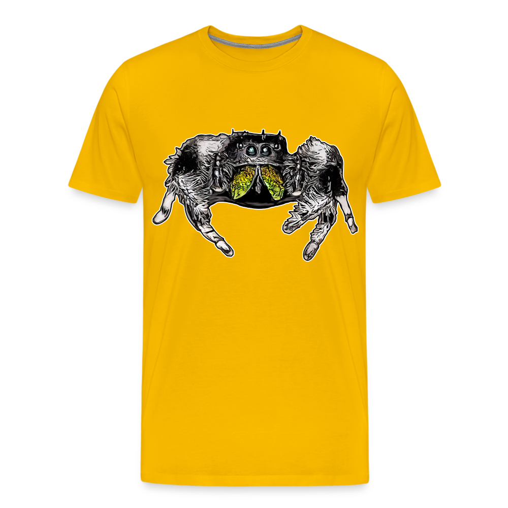 Männer Basic T-Shirt Phidippus regius Rastafari male - Sonnengelb