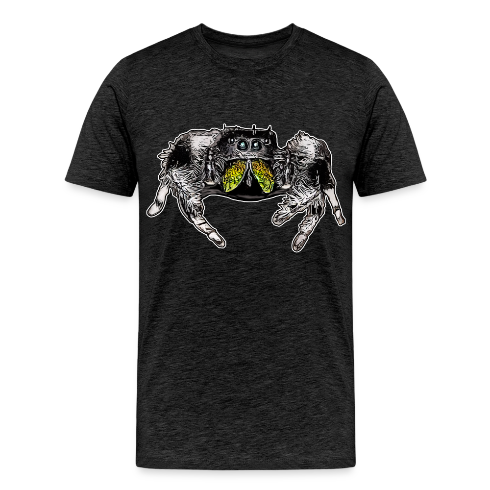 Männer Basic T-Shirt Phidippus regius Rastafari male - Anthrazit