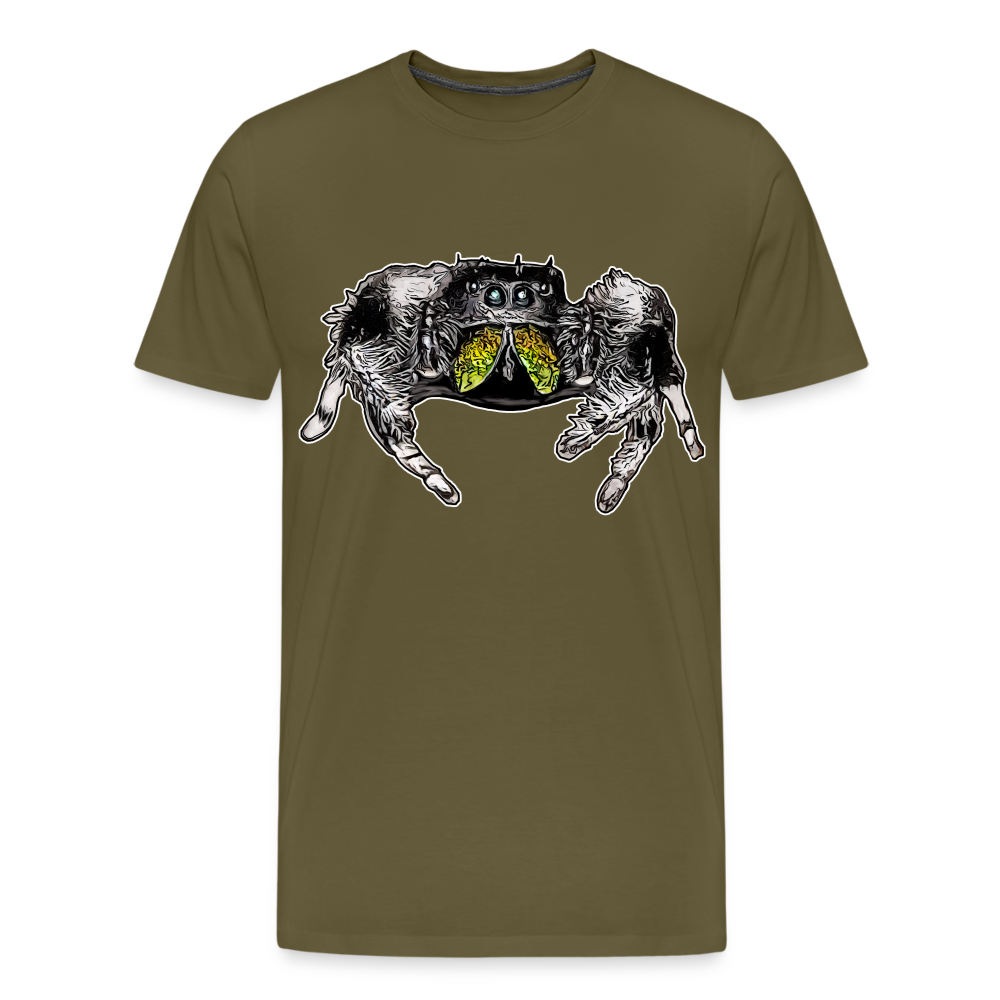 Männer Basic T-Shirt Phidippus regius Rastafari male - Khaki