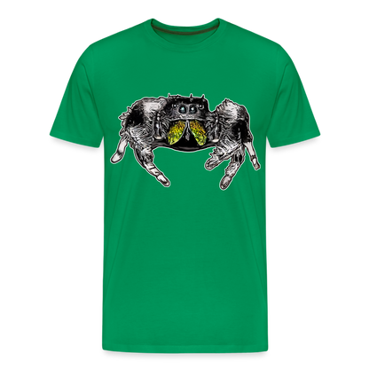 Männer Basic T-Shirt Phidippus regius Rastafari male - Kelly Green