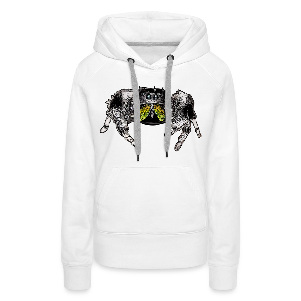Frauen Hoodie Phidippus regius Rastafari male - weiß