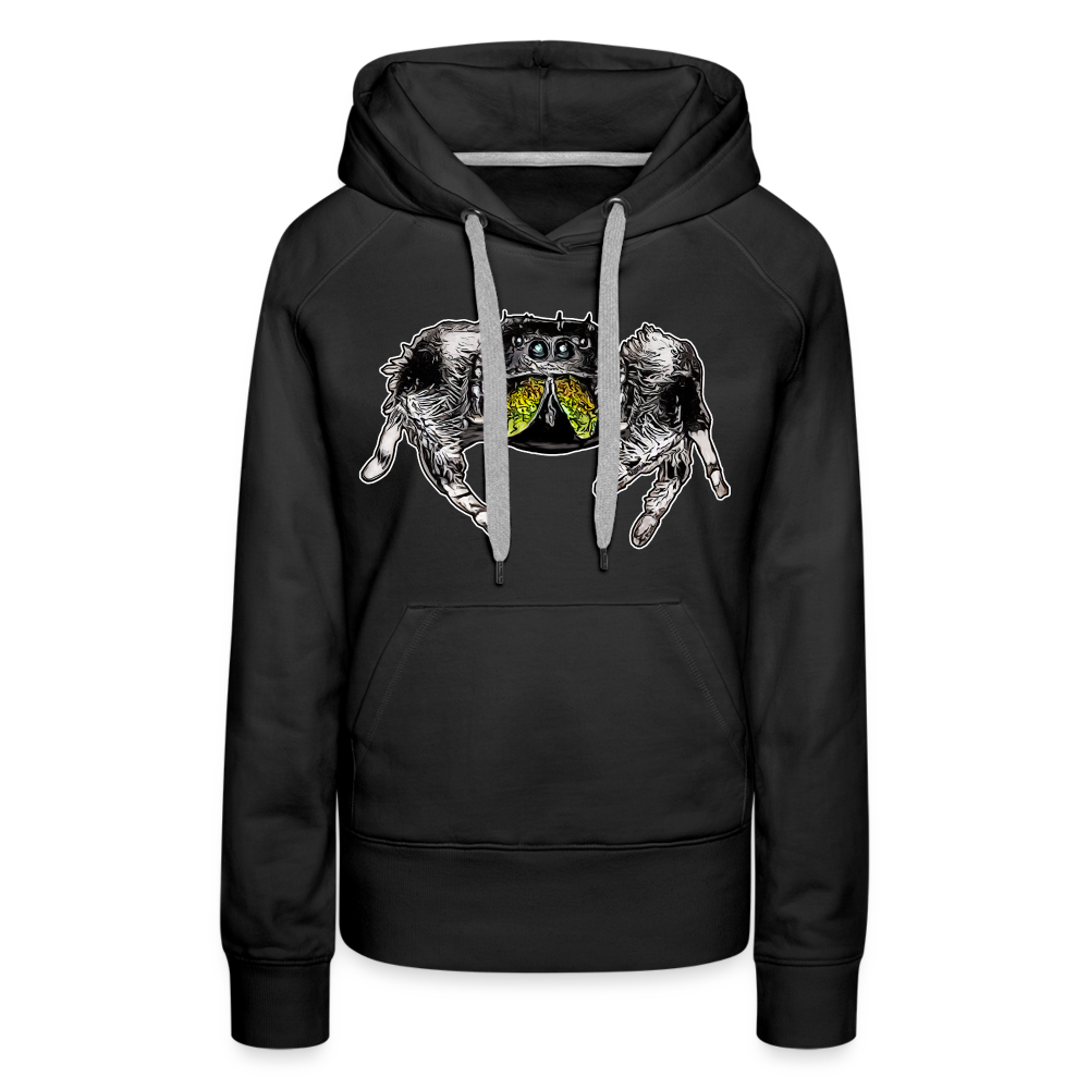 Frauen Hoodie Phidippus regius Rastafari male - Schwarz