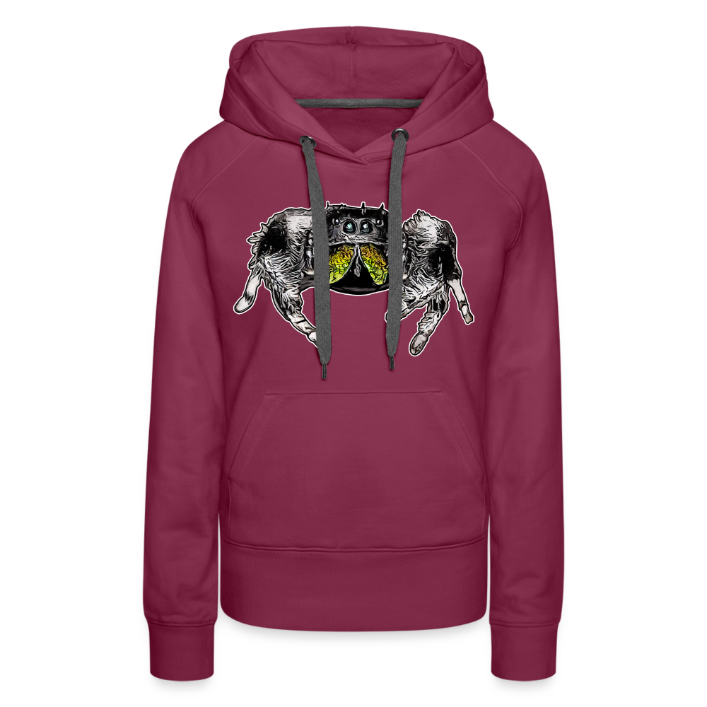 Frauen Hoodie Phidippus regius Rastafari male - Bordeaux