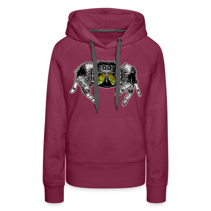 Frauen Hoodie Phidippus regius Rastafari male - Bordeaux