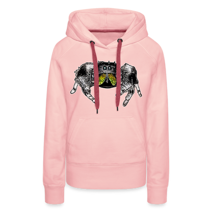 Frauen Hoodie Phidippus regius Rastafari male - Kristallrosa