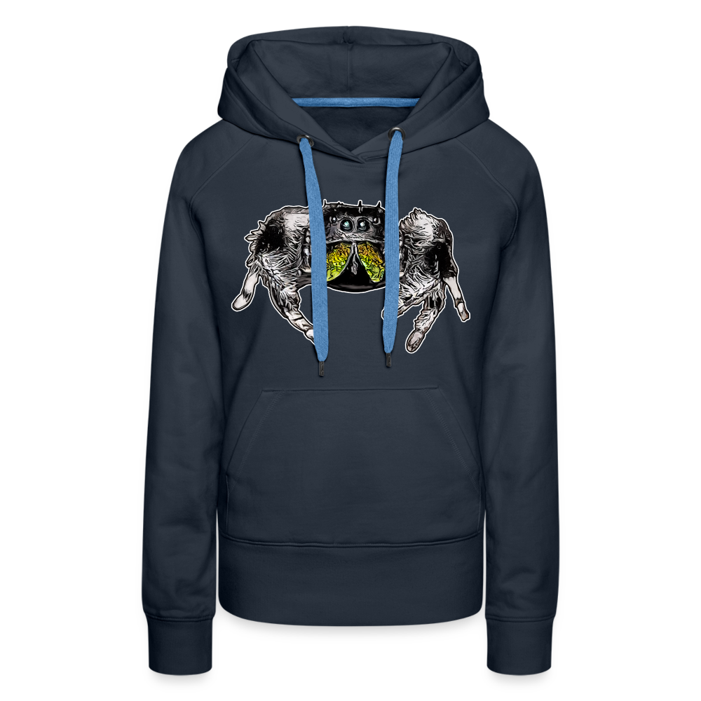 Frauen Hoodie Phidippus regius Rastafari male - Navy