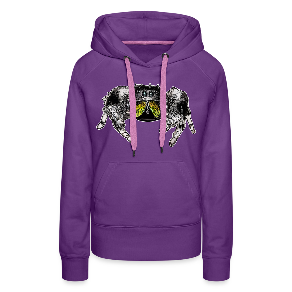 Frauen Hoodie Phidippus regius Rastafari male - Purple