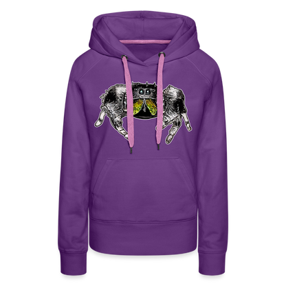 Frauen Hoodie Phidippus regius Rastafari male - Purple
