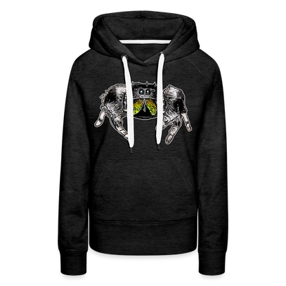 Frauen Hoodie Phidippus regius Rastafari male - Anthrazit