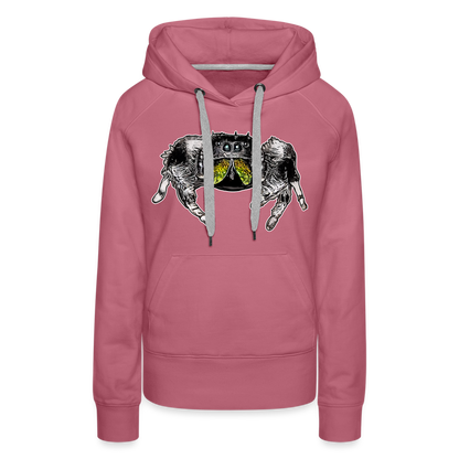 Frauen Hoodie Phidippus regius Rastafari male - Malve