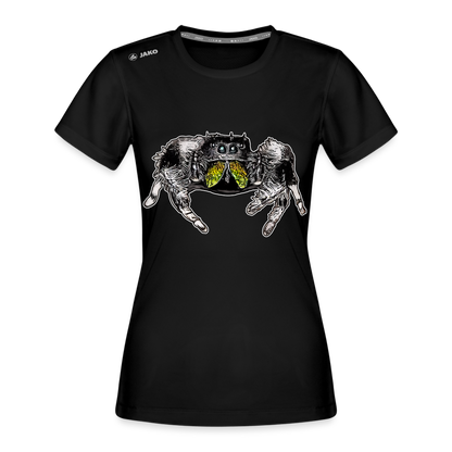 Frauen JAKO Sportswear T-Shirt Phidippus regius Rastafari male - Schwarz
