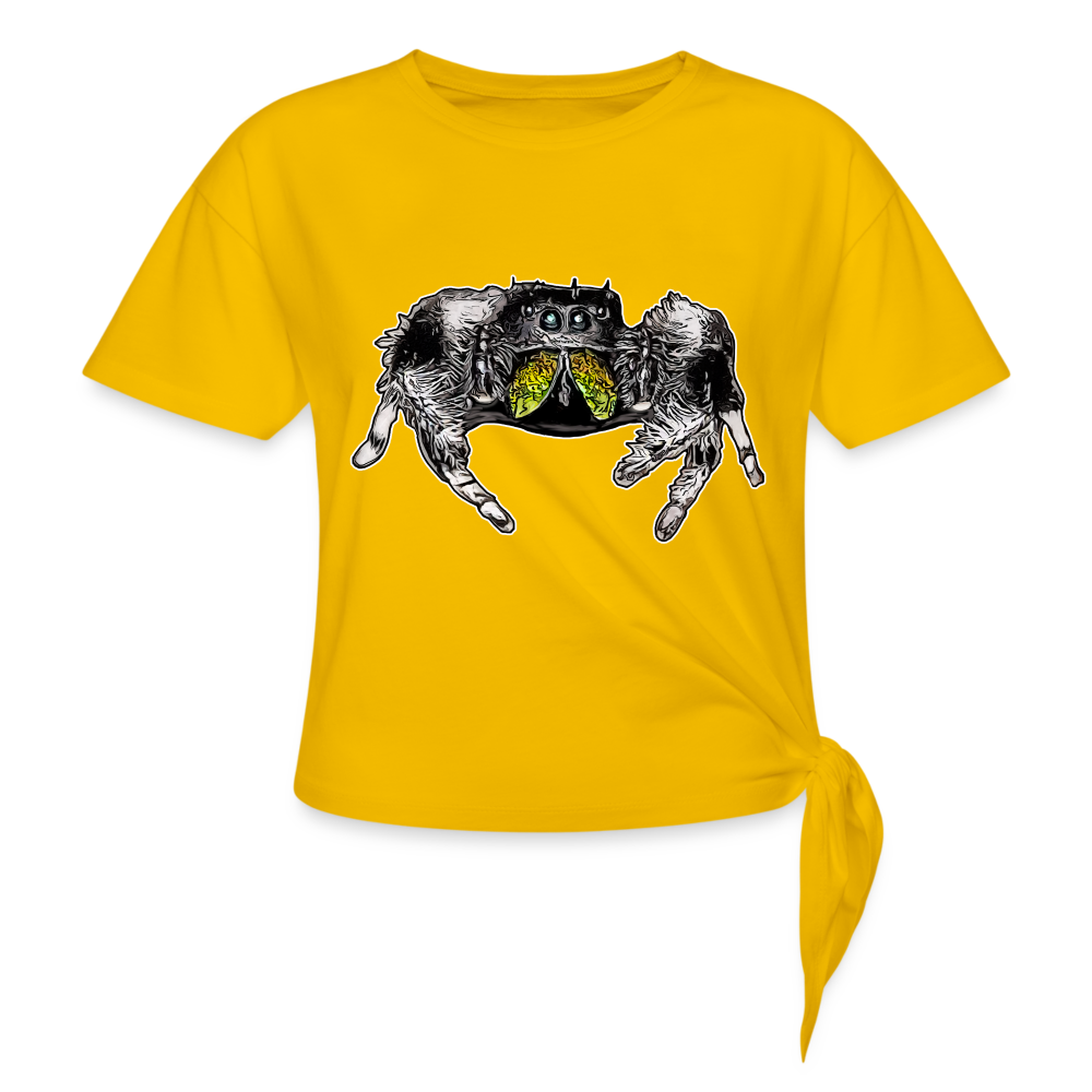 Frauen Knotenshirt Phidippus regius Rastafari male - Sonnengelb