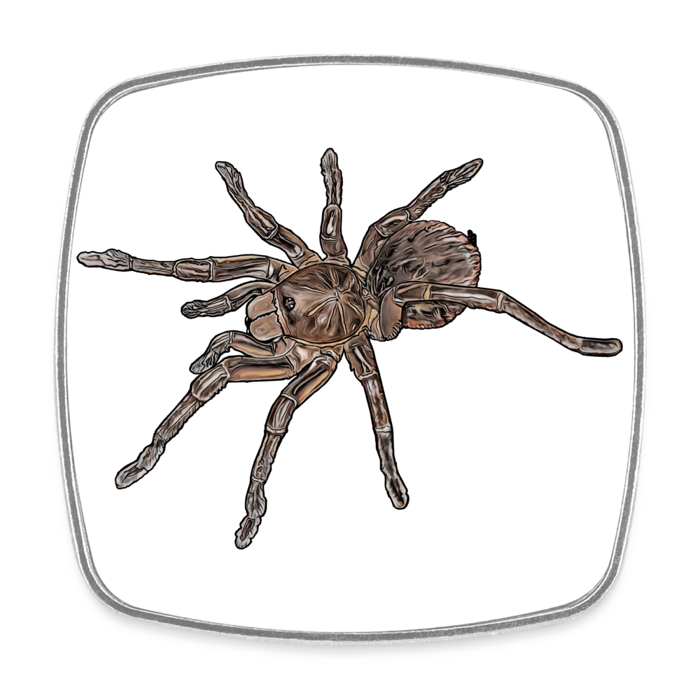 Kühlschrankmagnet eckig Theraphosa stirmi juvenile - weiß
