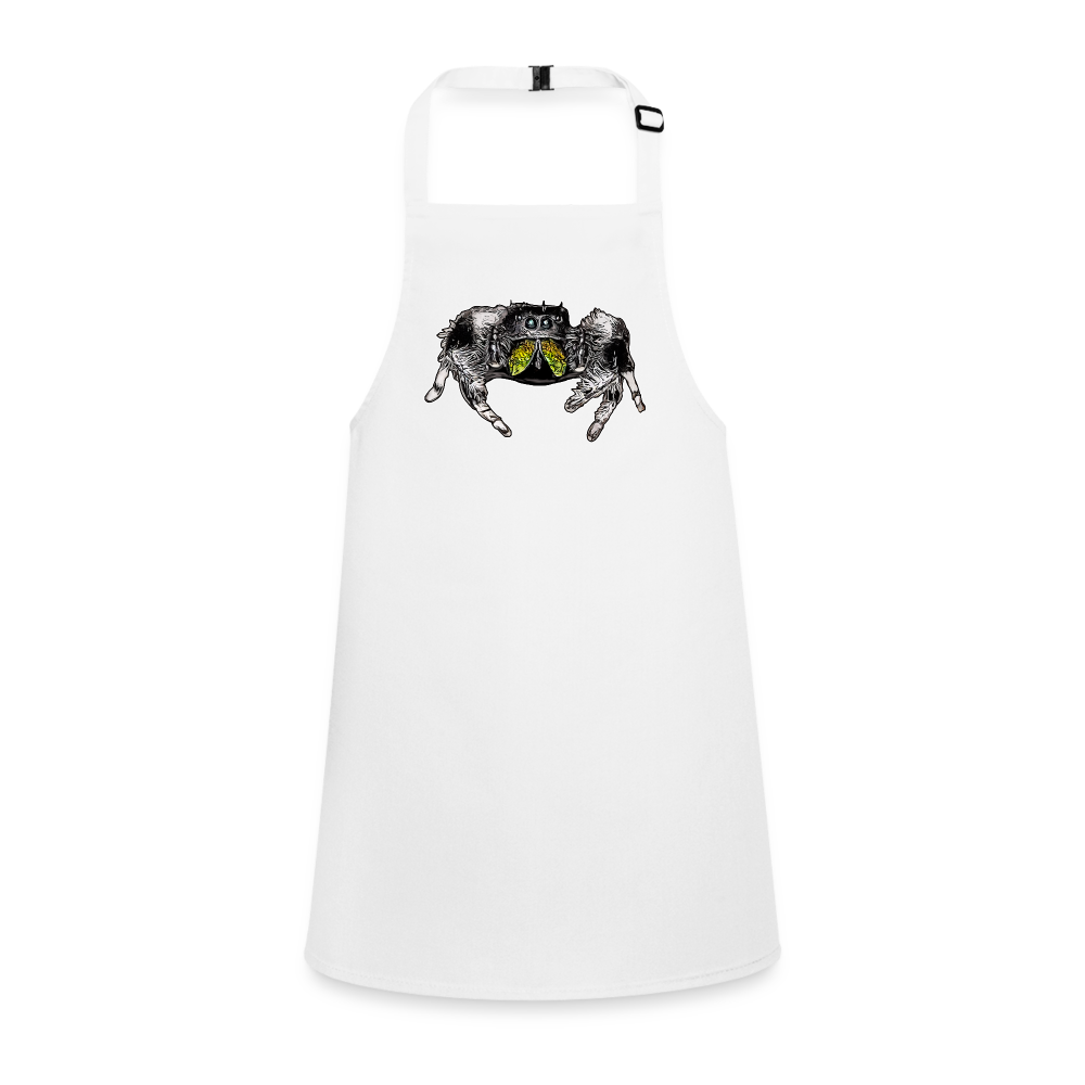 Kinder Kochschürze Phidippus regius Rastafari male - weiß