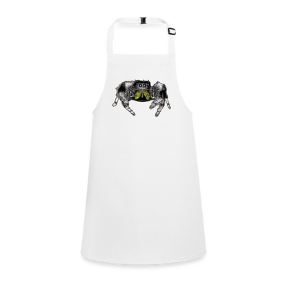 Kinder Kochschürze Phidippus regius Rastafari male - weiß