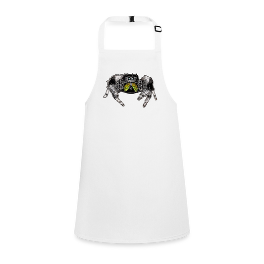 Kinder Kochschürze Phidippus regius Rastafari male - weiß