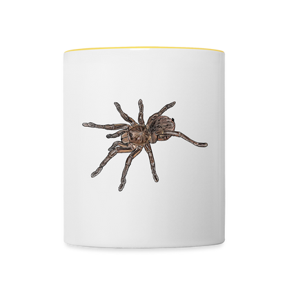 Tasse farbig Theraphosa stirmi juvenile - Weiß/Gelb