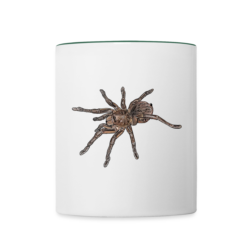 Tasse farbig Theraphosa stirmi juvenile - Weiß/Dunkelgrün