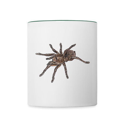Tasse farbig Theraphosa stirmi juvenile - Weiß/Dunkelgrün
