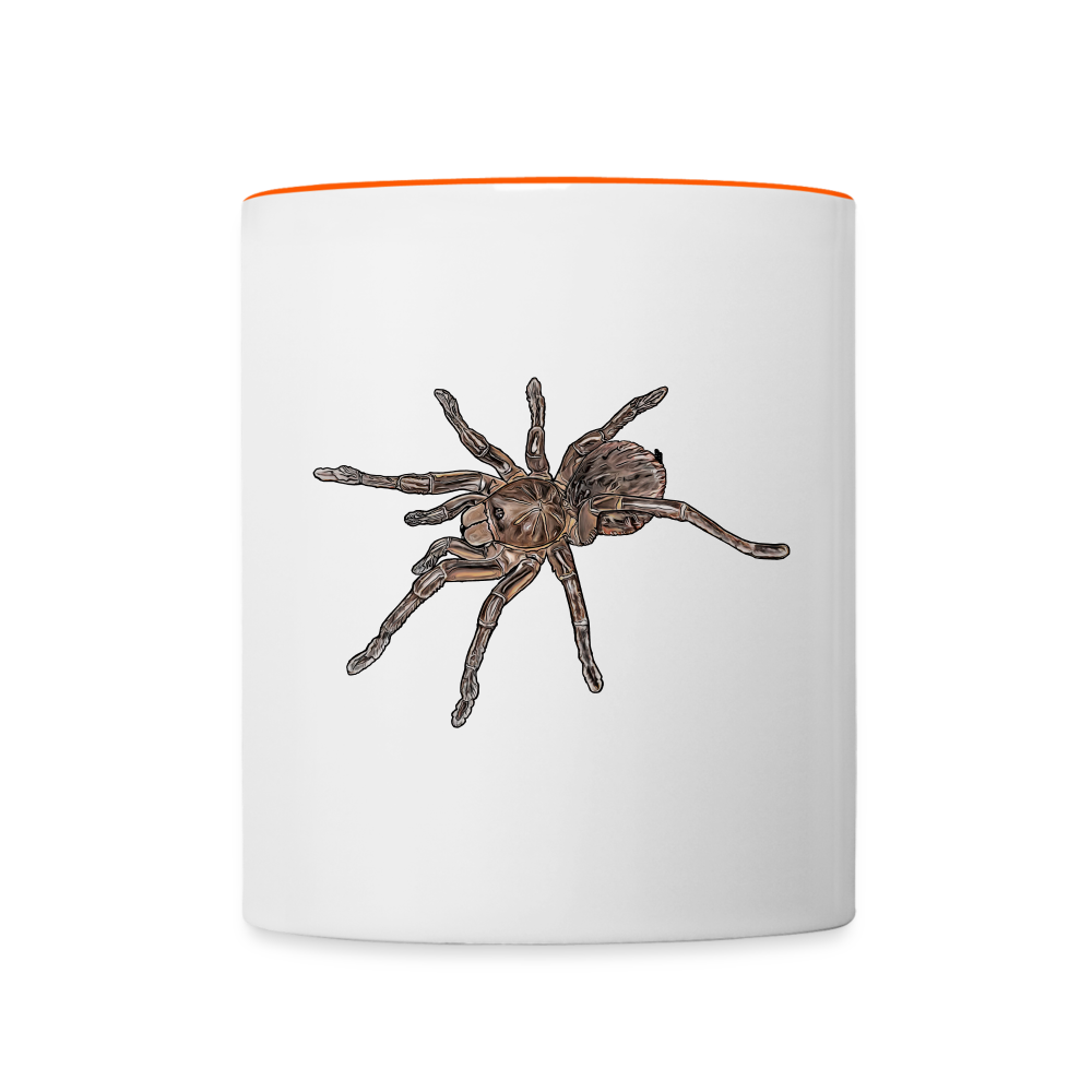 Tasse farbig Theraphosa stirmi juvenile - Weiß/Orange