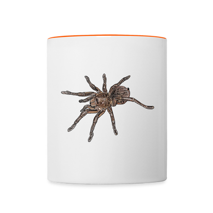 Tasse farbig Theraphosa stirmi juvenile - Weiß/Orange