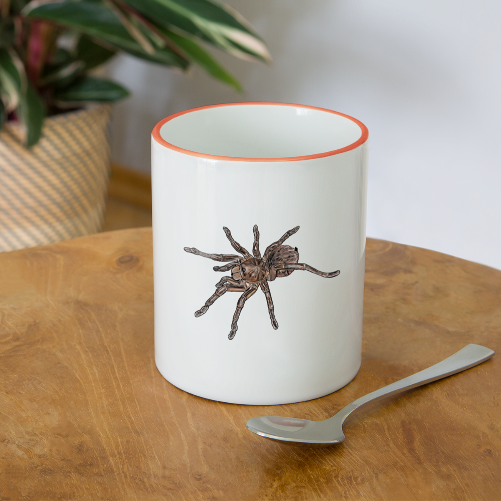Tasse farbig Theraphosa stirmi juvenile - Weiß/Orange