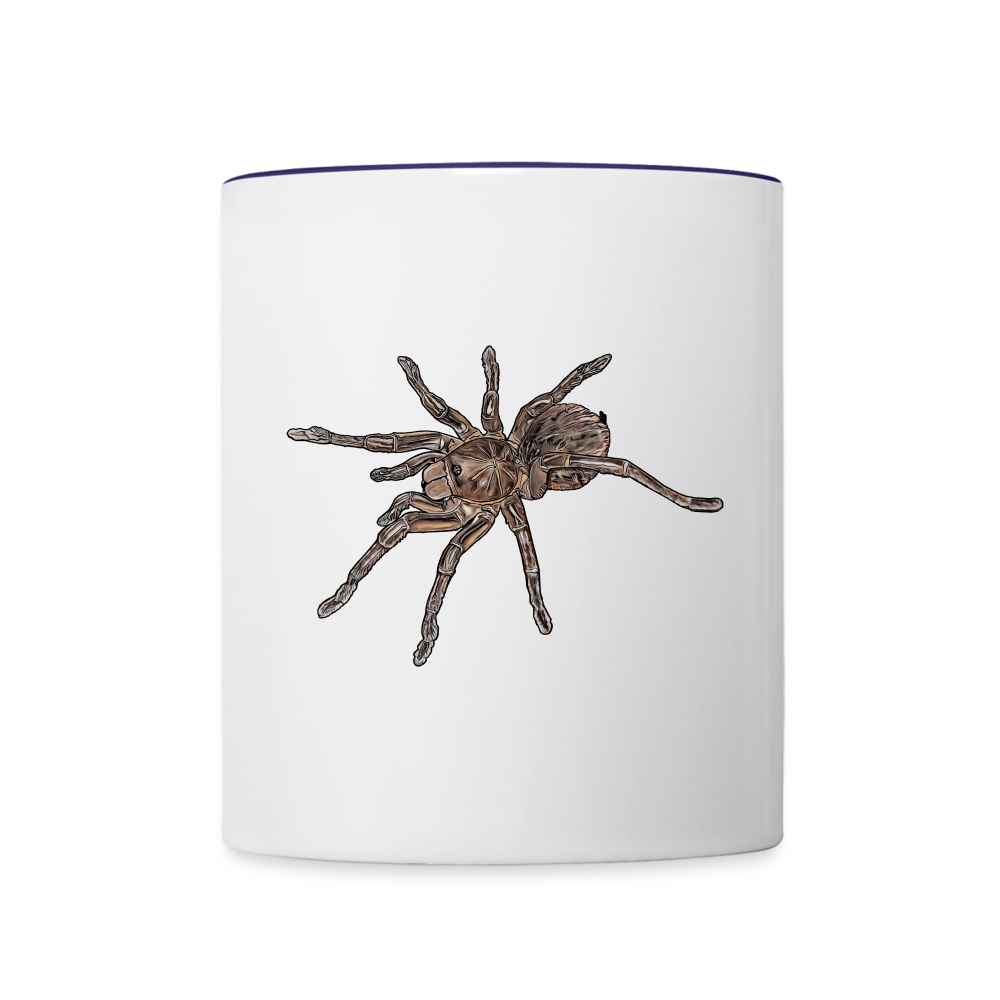 Tasse farbig Theraphosa stirmi juvenile - Weiß/Kobaltblau