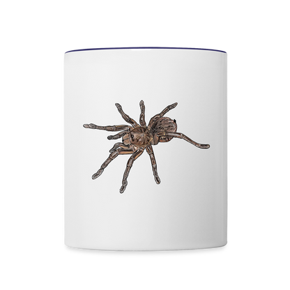 Tasse farbig Theraphosa stirmi juvenile - Weiß/Kobaltblau