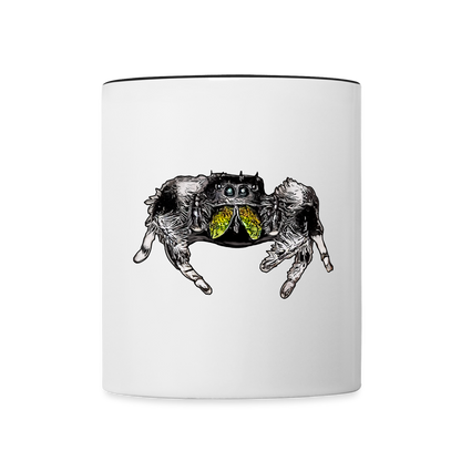 Tasse farbig Phidippus regius Rastafari male - Weiß/Schwarz