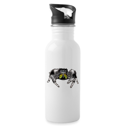 Trinkflasche Phidippus regius Rastafari male - weiß