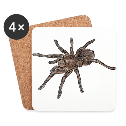 Untersetzer 4er Set Theraphosa stirmi juvenile - weiß