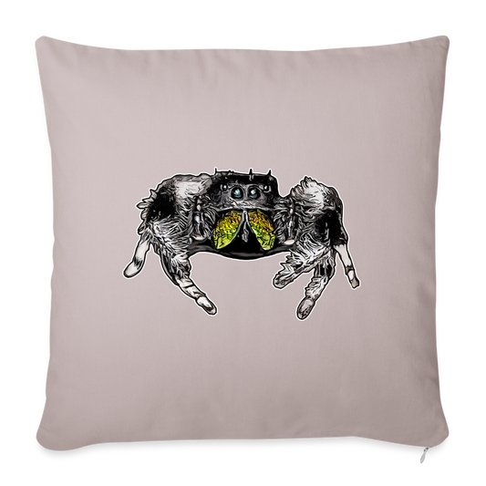 Sofakissen mit Füllung 44 x 44 cm Phidippus regius Rastafari male - helles Taupe