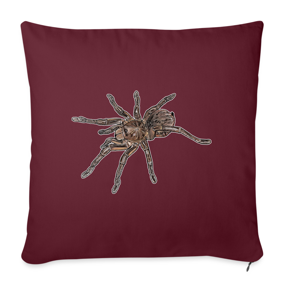 Sofakissen mit Füllung 44 x 44 cm Theraphosa stirmi juvenile - Burgunderrot