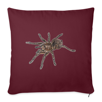 Sofakissen mit Füllung 44 x 44 cm Theraphosa stirmi juvenile - Burgunderrot