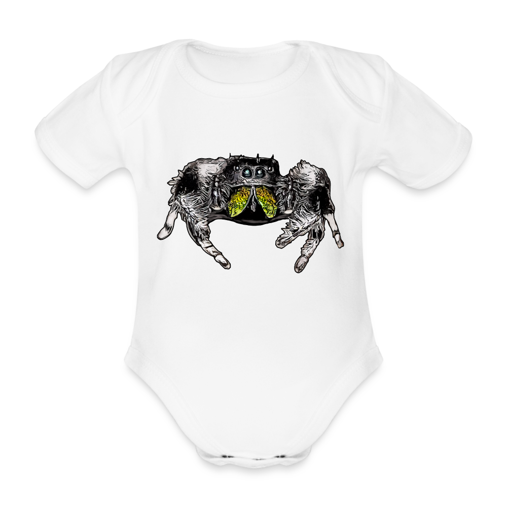 Baby Body kurz Phidippus regius Rastafari male - weiß