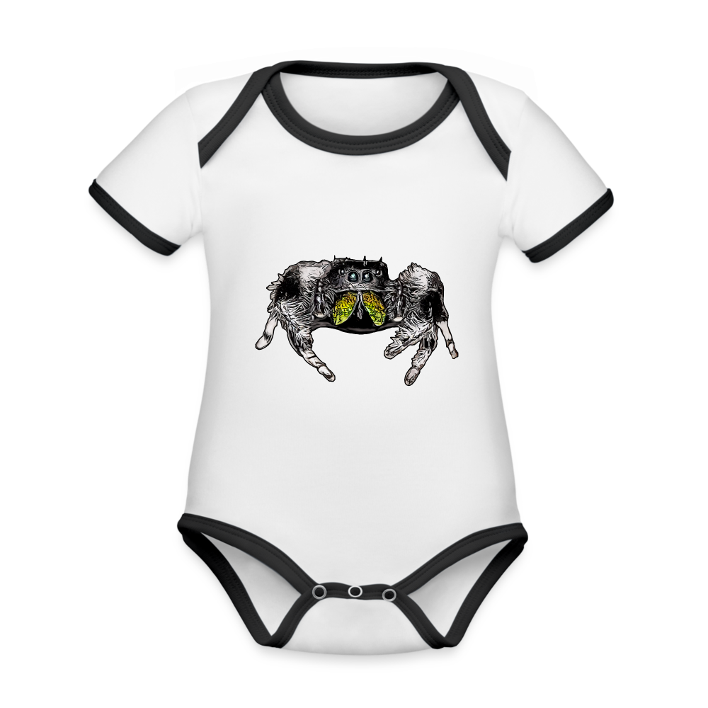 Baby Kontrastbody kurz Phidippus regius Rastafari male - Weiß/Schwarz