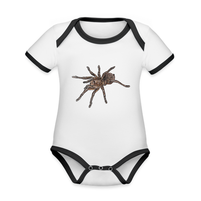 Baby Kontrastbody kurz Theraphosa stirmi juvenile - Weiß/Schwarz