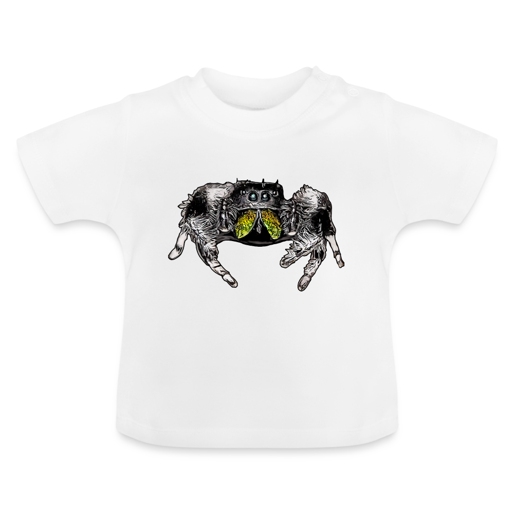 Baby T-Shirt Phidippus regius Rastafari male - weiß