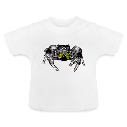 Baby T-Shirt Phidippus regius Rastafari male - weiß