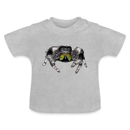 Baby T-Shirt Phidippus regius Rastafari male - Grau meliert