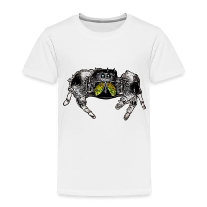 Kinder Basic T-Shirt Phidippus regius Rastafari male - weiß
