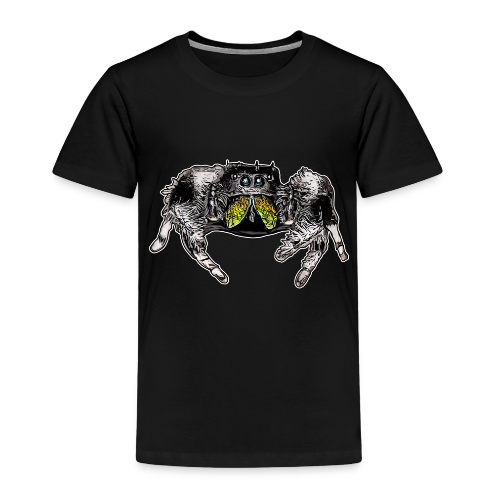 Kinder Basic T-Shirt Phidippus regius Rastafari male - Schwarz