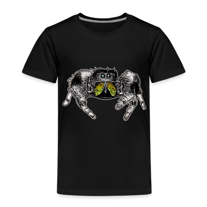 Kinder Basic T-Shirt Phidippus regius Rastafari male - Schwarz