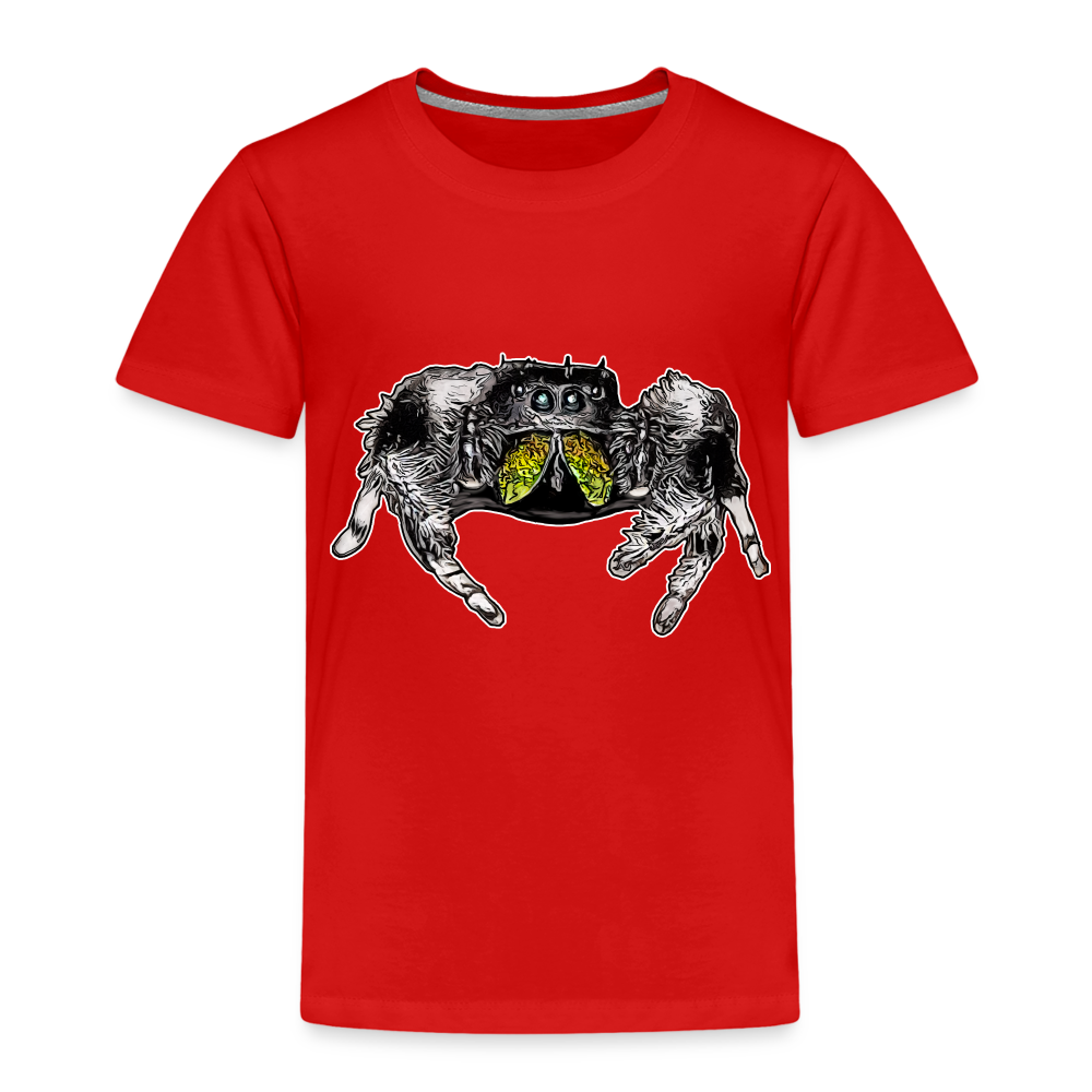 Kinder Basic T-Shirt Phidippus regius Rastafari male - Rot
