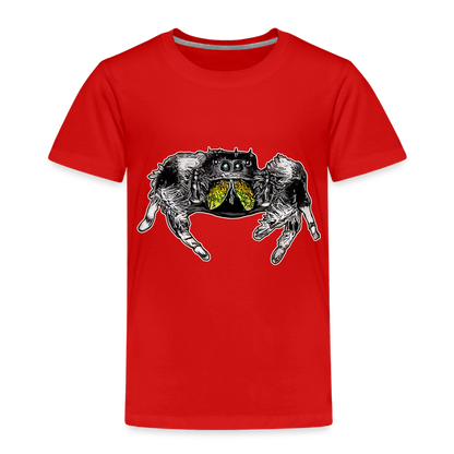 Kinder Basic T-Shirt Phidippus regius Rastafari male - Rot