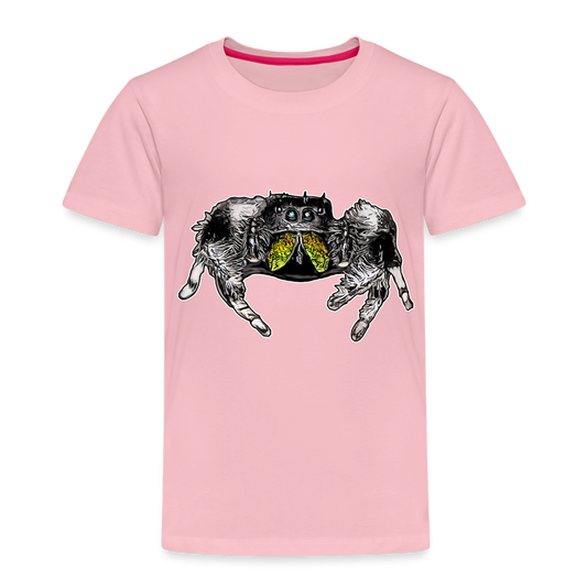 Kinder Basic T-Shirt Phidippus regius Rastafari male - Hellrosa