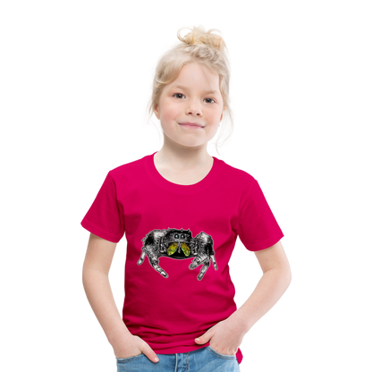 Kinder Basic T-Shirt Phidippus regius Rastafari male - dunkles Pink
